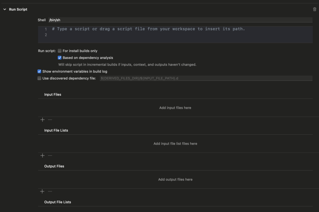 Adding SwiftLint Run Script to Xcode