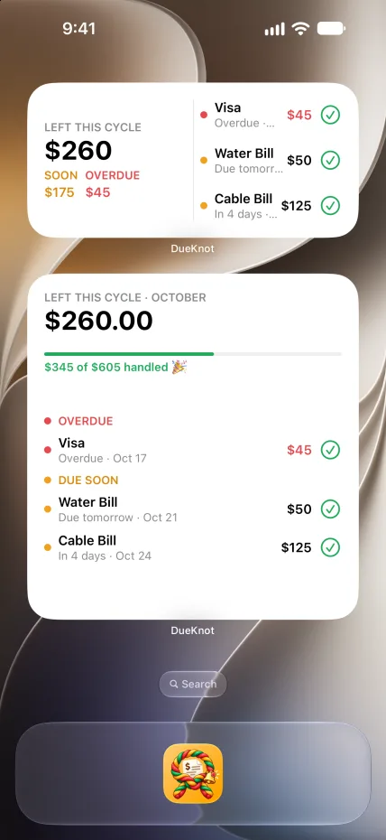 DueKnot screenshot 3