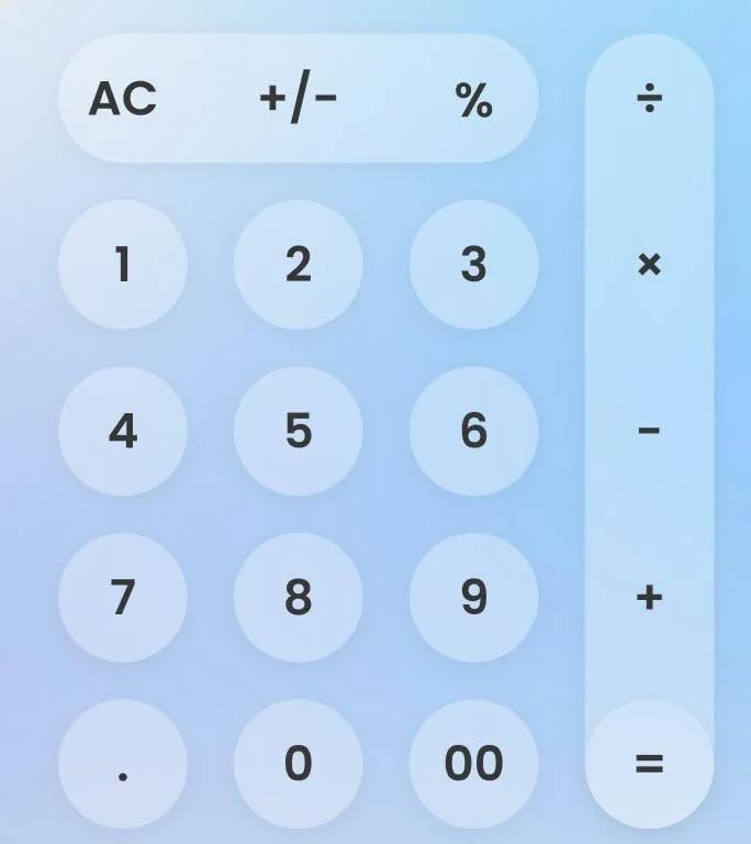 SwiftUI Practice – CalculatorNumberPad